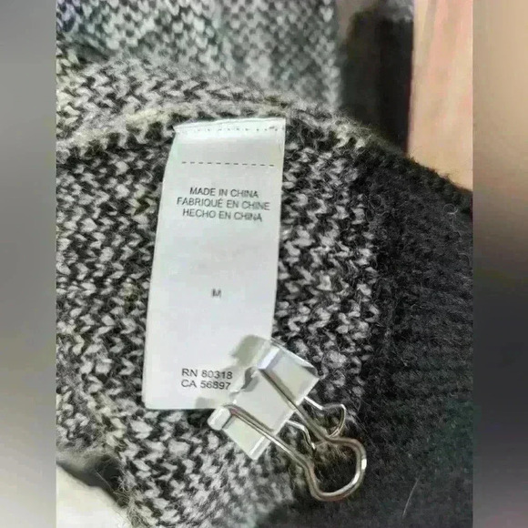 Lucky Brand black/ white Cardigan size M - Picture 4 of 6